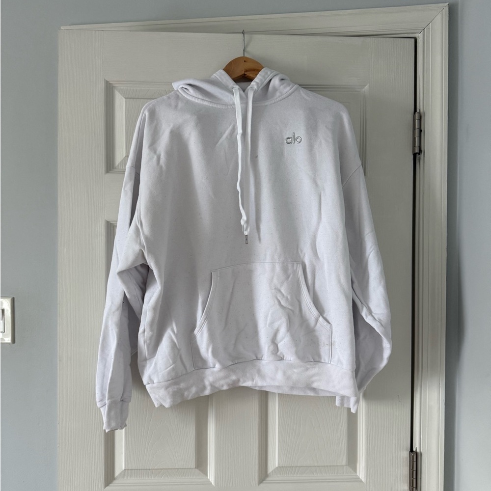 ALO Yoga women’s  White Hoodie